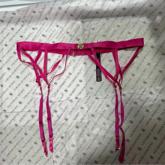 Victoria's Secret Strappy Logo Garter Belt and Panty - Picture 5 of 7